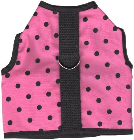 Kitty Holster Cat Harness, X-Large, Pink Polka Dot