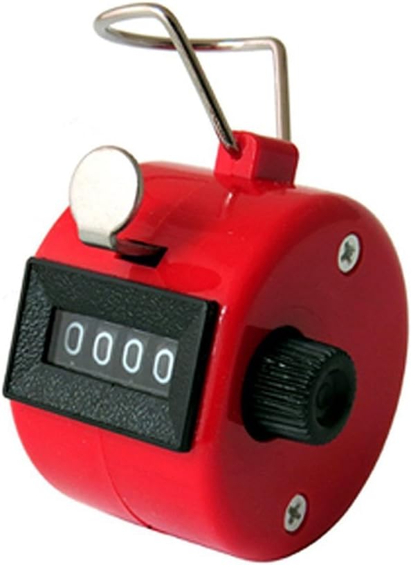Jooks Digit Clicker Counter Hand Held Counter Tally 4 Digit Mechanical