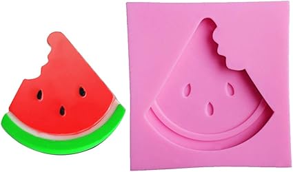Msyou Moules Silicone Pasteque Forme Diy Fait A La Main Moule Pour Muffin Fondant Gateau Jelly Chocolat Candy Cookies Savon Rose Amazon Fr Cuisine Maison