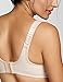 SYROKAN Women's High Impact Underwire Sports Bra High Support Large Bust Padded Adjustable Straps Running Bra Beige 38D