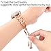 fastgo Bracelet Compatible with Apple Watch Band 38mm 40mm 41mm 42mm 44mm 45mm Women, Stainless Steel Jewelry Dressy Replacement Strap for Iwatch SE & Series 7 6 5 4 3 2 1(Rose Gold-42/44/45mm)