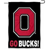 College Flags & Banners Co. Ohio State Buckeyes GO BUCKS Garden Flag