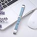 Konikit Leather Watch Band Adjustable Replacement Wristband Accessories Strap with Buckle for Fitbit Alta HR and Alta, Stone Blue