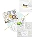 MultiBey Stationery Gift Set Marble White Students Stationery Gift Kit, Set of 24 pcs