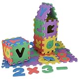 Patchwork Carpet QUNANEN 36Pcs Baby Child Number Alphabet Puzzle Foam Maths Educational Toy Gift Baby Floor Mat (Multicolor)