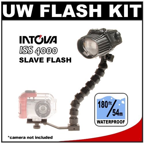 Intova ISS 2000 Underwater Slave Flash with StaySlim Bracket and Flex Arm