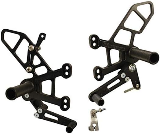 WOODCRAFT 11-15 Kawasaki ZX10R Complete Rearset Kit (GP Shift) (Black)