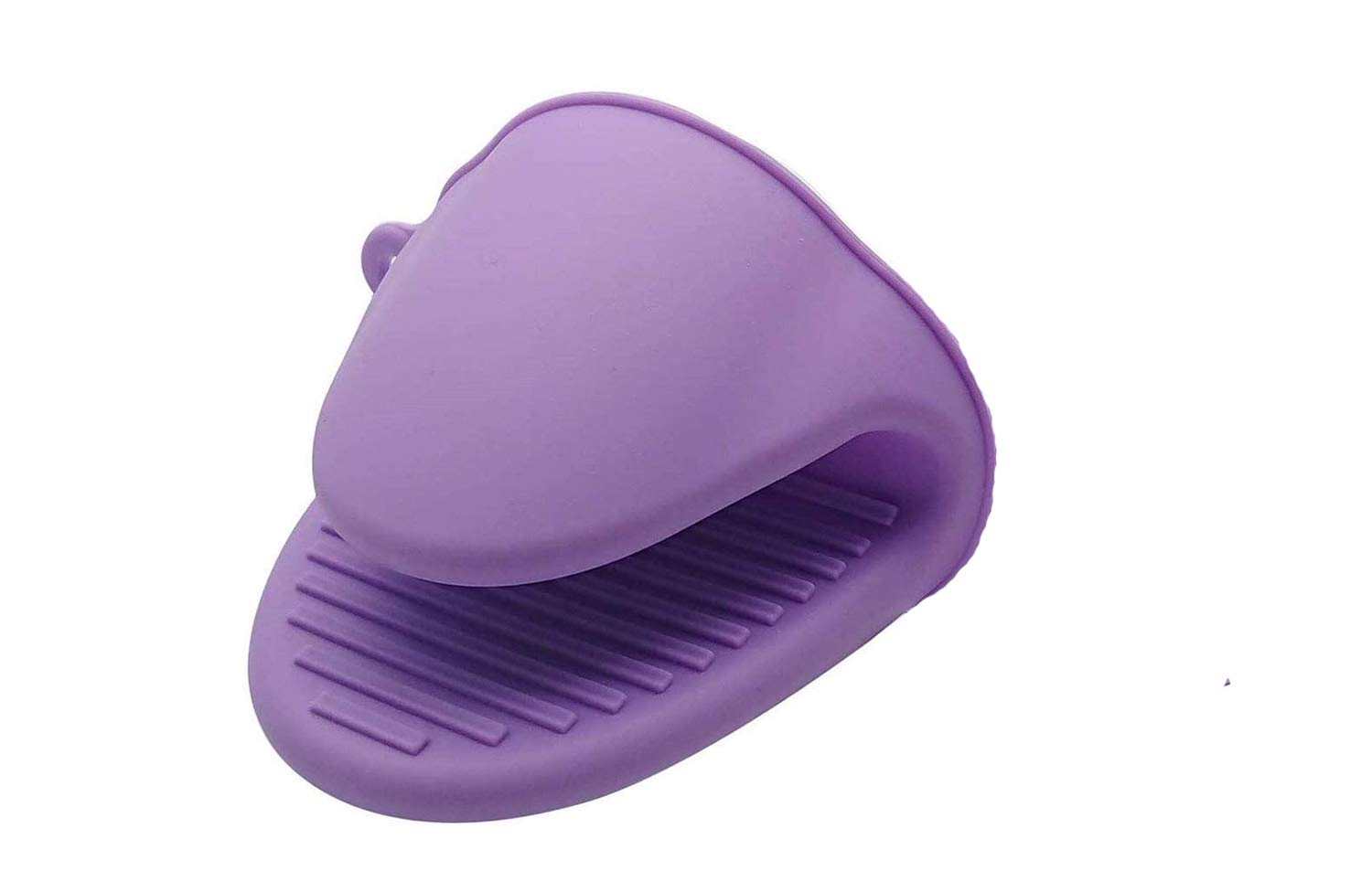 Silicone Oven Mitts for Instant Pot or Kitchen use as Potholder or Baking Holder Mitten Holders can be Used When Cooking on a Grill Pinch Grips Kitchen Heat Resistant Gloves (purple, 1pcs)