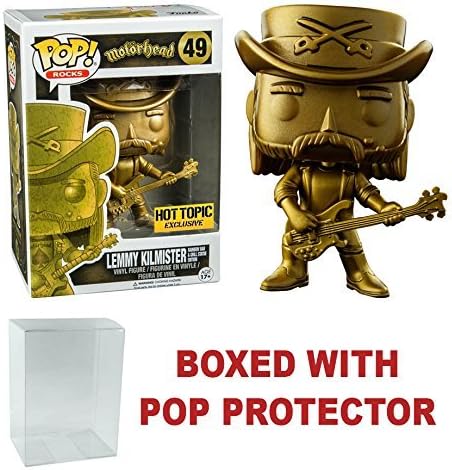 Funko POP! Rocks Motorhead Lemmy Kilmister #49 Ltd. 5,000 (Gold Edition) + Pop Protector