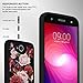 LG Fiesta LTE Case,LG X Charge Case,ANLI [Flowers Design] Drop Protection Hybrid Dual Layer Armor Protective Case Cover for Girls and Women Rose