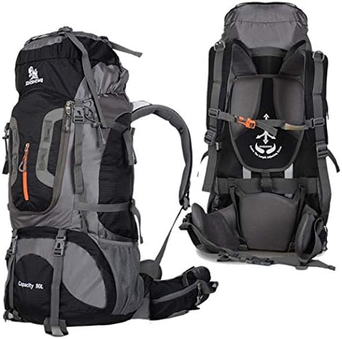 BWOLF Hiking Backpack, Multi-Functional Waterproof Casual Travel Camping Daypack for Outdoor Sport Climbing Mountaineers 80L Extra Large Rucksack