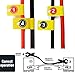 NoOne Jumper Cables, 4 Gauge 18 Feet LED Light Booster Cables with Digital Voltmeter & Alarm Signal Reverse Hookup