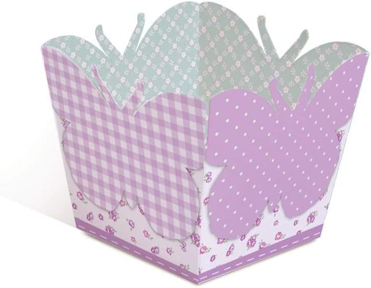 Butterfly Birthday Party-Purple Sweets Mini Boxes - 10 Pack 5.5 x 5.5 x 6cm