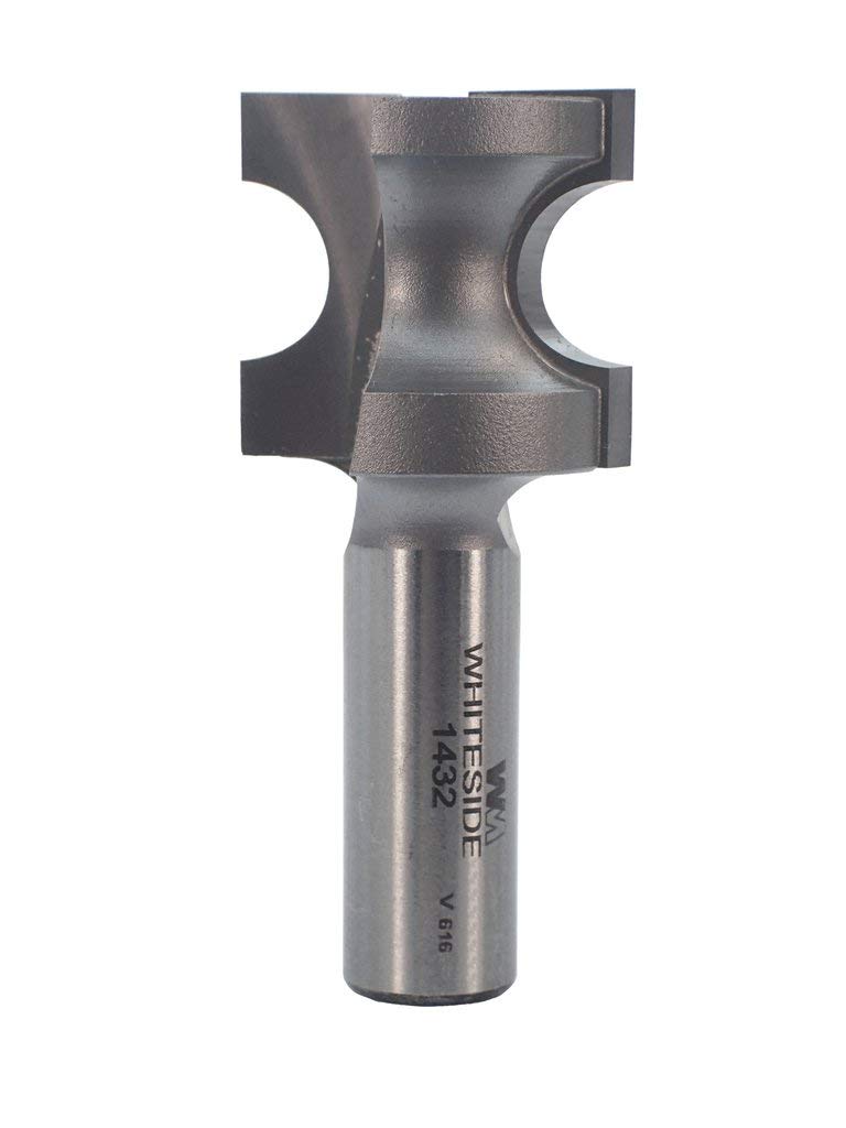 Whiteside Router Bits 1432 Half Round Bit with 1/4-Inch Radius and 1-Inch Cutting Length