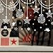 Christmas Decorations Hanging Balls Shinning Stars Snowflakes and White Angels for Home Shop Window Coverings Decor Wall Decals Stickers Holiday Celebration Presents