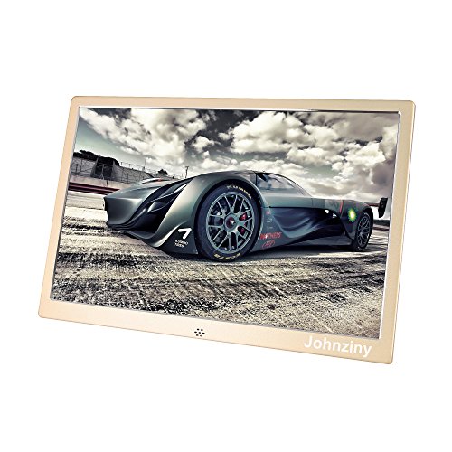 15.4 inch Digital Picture Frame Electronic Photo Frame High Resolution with Remote Control,Play Photo/Music/Video/Calendar/12 Languages,USB/SD/MMC/MS Card Port - Johnziny