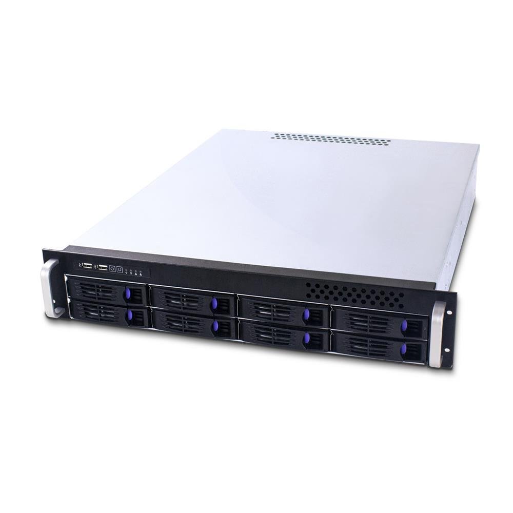 FANTEC SRC 2080X07 2 He Storage Enclosure (8x External 8.9 cm/3.5 Inch/2x Internal 6.4 cm (2.5 Inches) for 48.3 cm/19 Inches