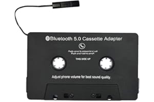 NINEFOX GEZICHTA Bluetooth 5.0 Audio Aux Cassette Adapter-Car Cassette Adapter-Audio Cassette Player