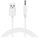 Kisumi Charger Cord Replacement for Bitvae D2/R1/R2/S2 Electric Toothbrush, C2/C5/C6 Water Flosser, Compatible with Fairywill, Vekkia, Mornwell, SEAGO &amp; More, White, 1 Pack