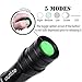 Tactical Flashlight Torch, Outlite E6 High-Powered LED Flash Light, Rechargeable Tac Light, Water Resistant Handheld Flashlight with Zoom Function and 5 Modes