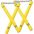 Jaswass Steel Chain Safe Foam Rubber Training Nunchakus for Kids & Beginners, Martial Arts, Bruce Lee, Ninja 2 Pcs