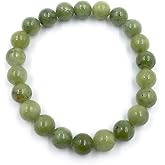 Irish Connemara Marble Bracelet with Round Stone Beads