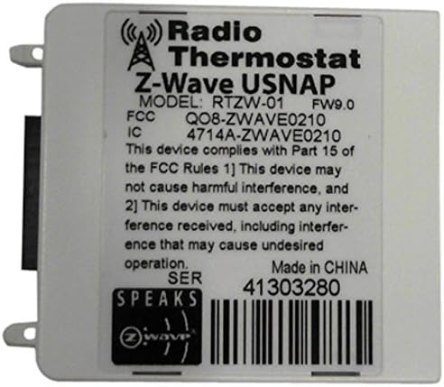 Radio Thermostat Company of America ZW.9.0 Z-Wave U-Snap Module, White by Radio Thermostat Company of America