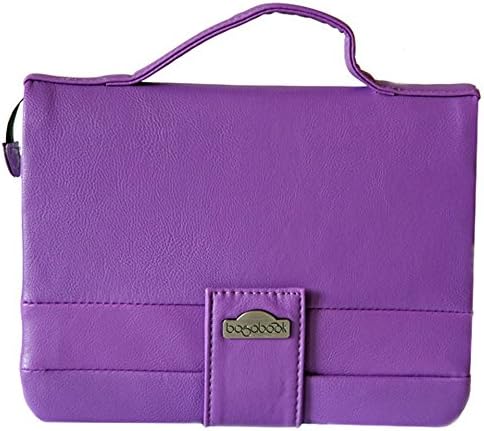 Bagabook Purple Design Executive Collection Notepad Journal Book Cover w Unique Hand Strap