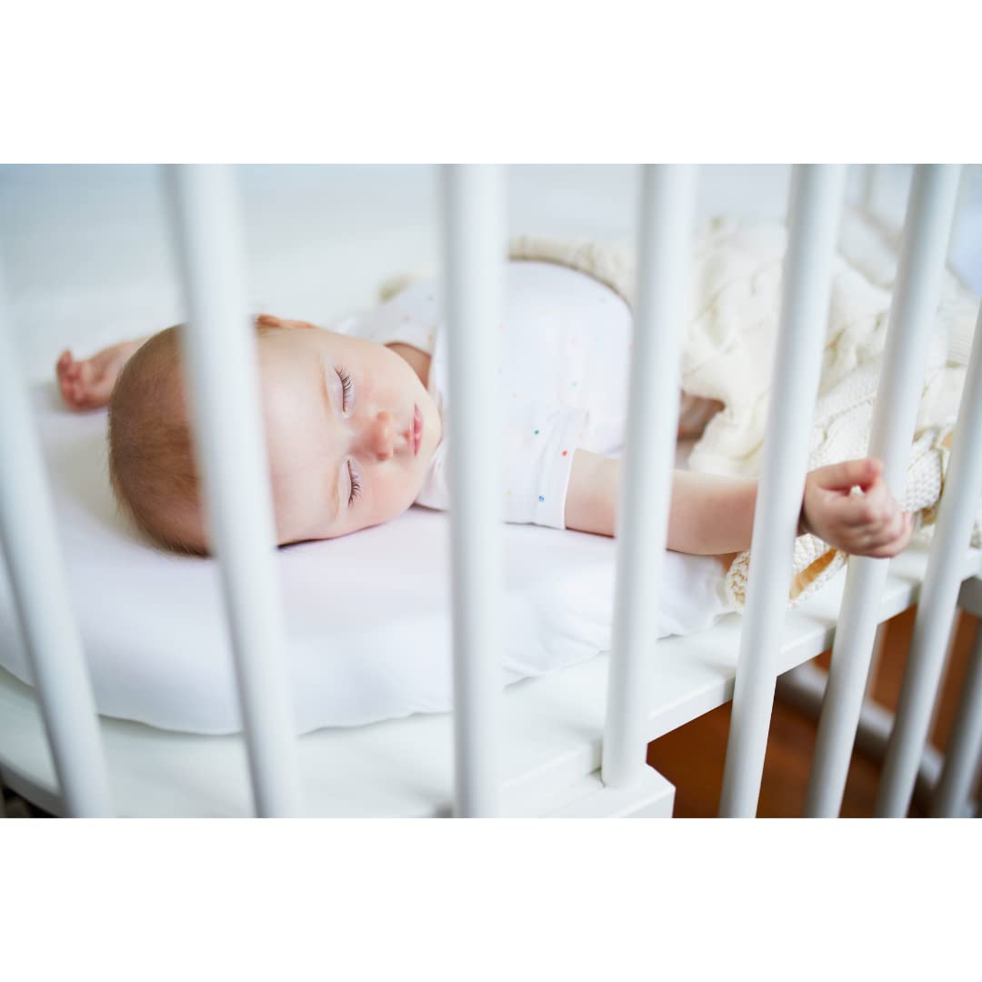 The Plum Blossom Company 100% Organic Cotton Bed Sheets GOTS Certified Fitted Sheets, Flat Sheets and Pillow Cases (Snow White, Crib - Fitted Sheet) — image 1