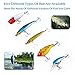 Apusale Fishing Lures Kit Bass Baits Tackle-Including Crankbaits, Spinnerbaits, Plastic Worms, Jigs, Topwater Lures, Tackle Box and More Fishing Gear Lures Kit Set