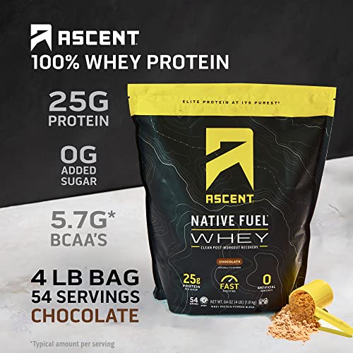 Ascent 100 Whey Protein Powder Post Workout Whey Protein Isolate