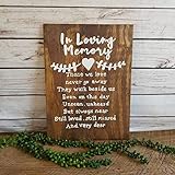 Adonis554Dan Wedding Memorial Memorial Table Sign Commemorative Plaque in Loving Memory Memory Wedding Decor Those We Love Do not Go Away