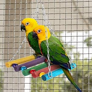 Zacro Giochi per Uccelli pappagalli, 7 Pezzi Giocattoli da Masticare, Giocattoli a Campana, per Animali di Piccola… Zacro Zacro Giochi per Uccelli pappagalli, 7 Pezzi Giocattoli da Masticare, Giocattoli a Campana, per Animali di Piccola…