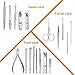 Manicure Pedicure Set, WLWQ 18 in 1 Stainless Steel Pedicure Kit Professional Nail Clippers Grooming Tools with Portable Leather Travel Case (Black)