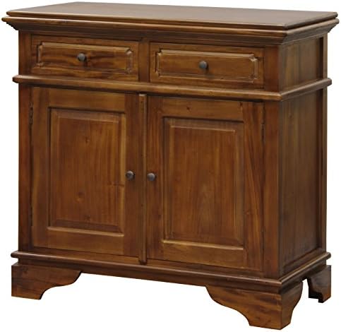 NES Furniture Fine Handcrafted Solid Mahogany Wood Monaco Buffet Cabinet - 39 inches