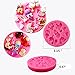 Sakolla Baby Shower Fondant Mold - Mini Bow Bowknot Crown Heart Silicone Mold for Sugarcraft, Cake Decorating, Chocolate, Candy, Polymer Clay, Cupcake Decorating
