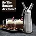 Whipped Cream Dispenser with 3 Stainless Steel Tips - Professional Cream Whipper Canister For Healthy Homemade Toppings
