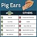 Pawstruck Pig Ears for Dogs - Bulk Pork Dental Treats & Dog Chews - 100 Ears