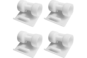 Vsttar Qty 4 The Pool Cleaner 896584000-259 Front Skirt with Rollers, Compatible with Hayward Poolvergnuegen 2X 2-Wheel 4X 4-Wheel and Pressure Side Automatic Cleaners, White