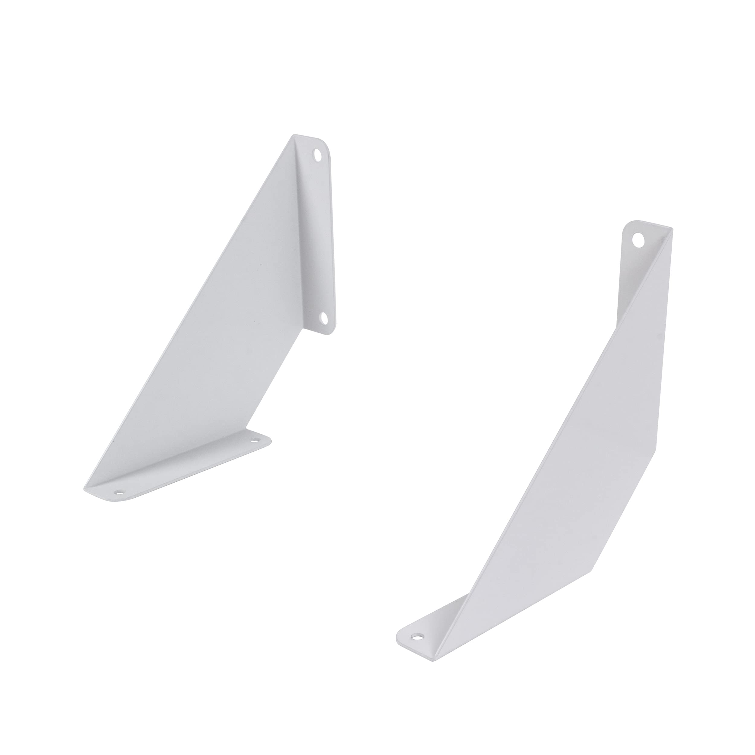 INOXLM Wall Shelf Support | Shelf Bracket | Iron Shelf Support | Corner Shelf | Shelf Bracket | 2 Pieces (Large - 20cm, White) — image 1