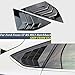 Carrfan Rear Window Louvers Car Rear Window Blinds Side Tuyere Louvers Vent for Ford Focus ST RS MK3 Hatchback, Black