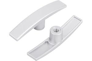 SAQXK 2pcs Aluminum T Handle RV Camper Waste Valve Handles Replacement Valterra Dump Valve Handles Fits Any 1 1/2" and 3" Gray & Black Waste Valve RV Sewer Gate Valve