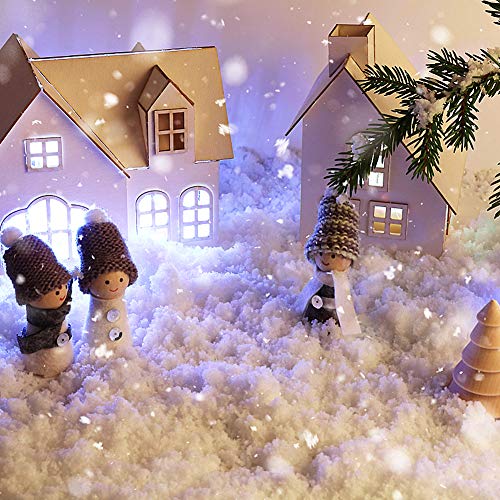 DomeStar Fake Snow, 10 Oz Instant Snow Powder Artificial Snow Magic Snow for Cloud Slime Christmas Tree Decoration Winter Crafts