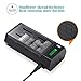 EBL Universal Battery Charger with 2 USB Port & Discharge for AA AAA C D 9V Ni-MH/Ni-CD Rechargeable Batteries - Upgraded Charger
