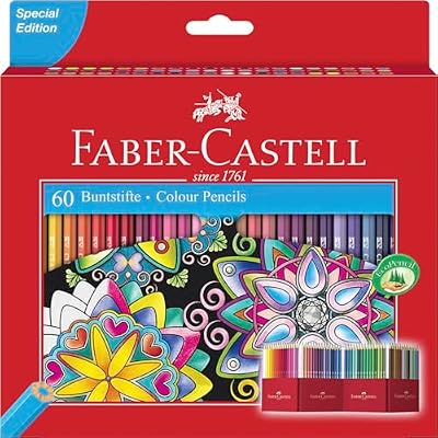 - Buntstifte Set Castle, 60 hexagonale Malstifte