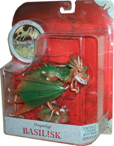 Dragonology 5 Inch Tall Dragon Figure - Basilisk with Display Base
