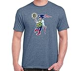 BOSTON FAN Sport Teams Guy Mens Heather Indigo T-SHIRT Red Sox Bruins Patriots Celtics