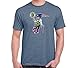 BOSTON FAN Sport Teams Guy Mens Heather Indigo T-SHIRT Red Sox Bruins Patriots Celtics