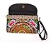 Chinese Embroidered Casual Canvas Women’s Wallets Zipper Closure Purse Wristlet