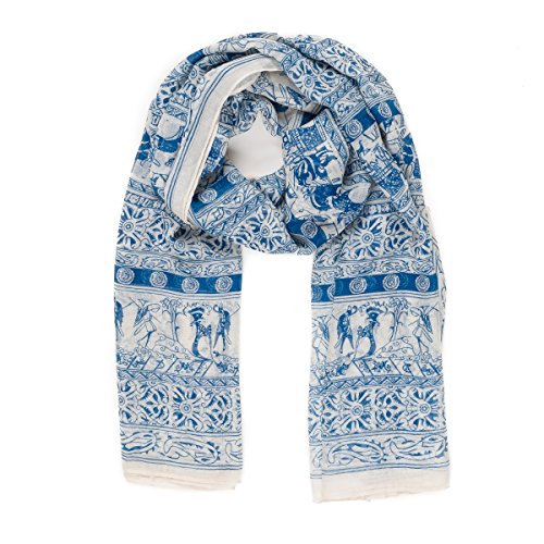MELIFLUOS DESIGNED IN SPAIN Scarf for Women Lightweight Geometric Fashion Spring Fall Winter Scarves Shawl Wraps (SS07)